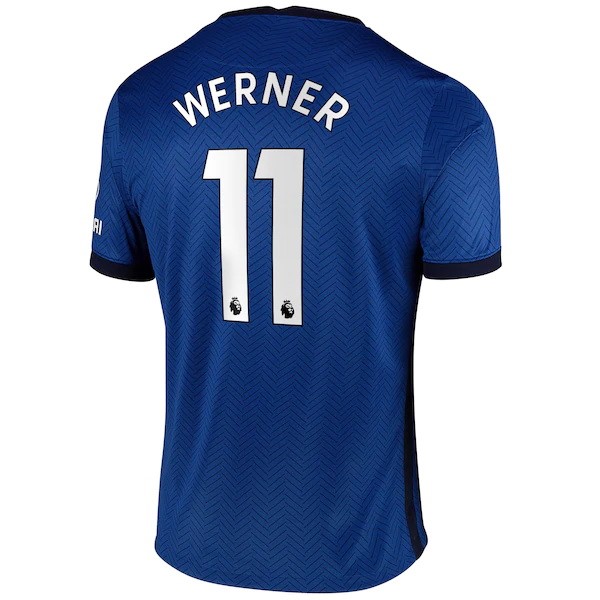 Camiseta Chelsea NO.11 Werner Primera 2020-2021 Azul